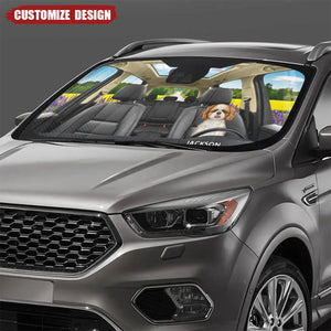 Dogs On The Drive - Personalized Auto Sunshade
