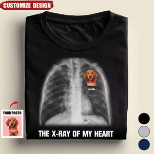 The X-ray Of My Heart Personalized T-Shirt, Gift For Dog Love