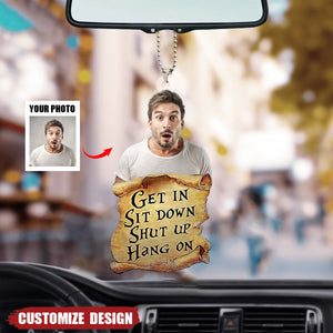 Get In Personalized Car Ornament Gift - Gift For Family Or Friend Lovers