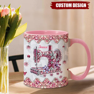 Love Sewing - Personalized Sewing Accent Mug
