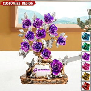 Flowers For Mom - Personalized Mother Custom Shaped Acrylic Plaque