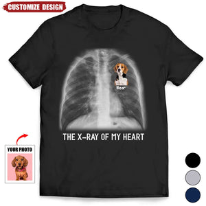 The X-ray Of My Heart Personalized T-Shirt, Gift For Dog Love