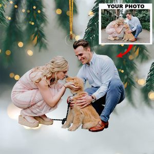 Personalized Pet Upload Photo Christmas Ornament-Gift For Pet Lovers