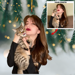 Personalized Pet Upload Photo Christmas Ornament-Gift For Pet Lovers