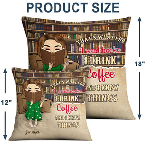 Just A Girl Who Loves Books - Personalized Pillow