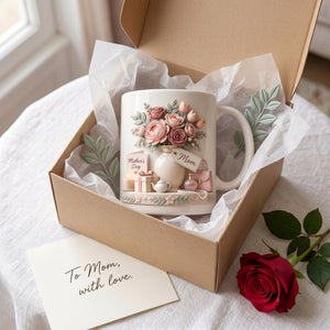 Personalized Ceramic Mug - Mother's Day Gift For Mom Grandma