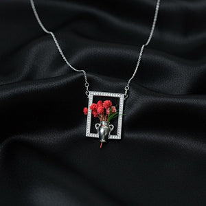 Floral Necklace - Gift For Mom Grandma Wife