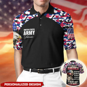 Pround Of Veteran/Soldier/Army-Personalized 3D Polo Shirt