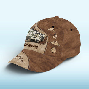 Adventure Awaits In Nature - Camping Personalized Custom Hat, All Over Print Classic Cap - Gift For Camping Lovers