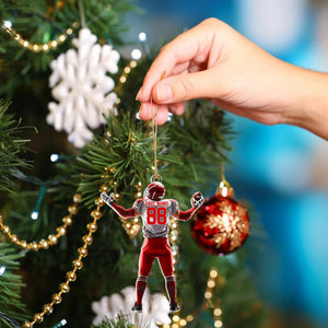 Personalized Ornament American Football Acrylic Ornament Christmas Ornament For Football Player Football Mom Grandma