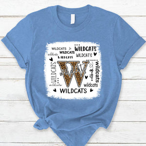 Wildcats Leopard Teacher T-Shirt