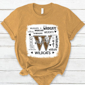 Wildcats Leopard Teacher T-Shirt