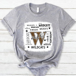 Wildcats Leopard Teacher T-Shirt