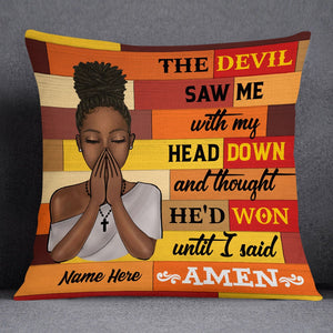 Personalized God BWA Pray Pillow DB241 81O53