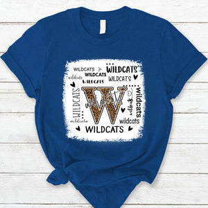 Wildcats Leopard Teacher T-Shirt