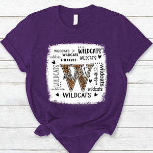 Wildcats Leopard Teacher T-Shirt