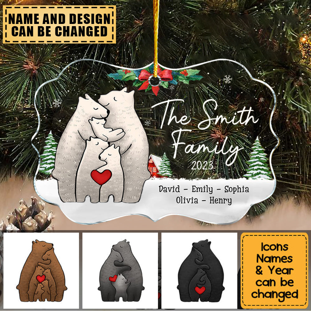 Gift For Family Bear Christmas Benelux Ornament