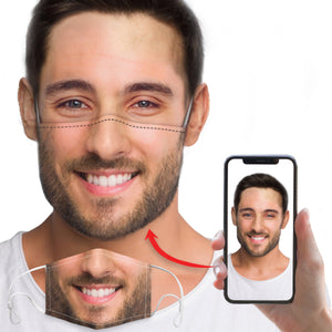 Custom Smiling Mouth Mask - Personalized Mask