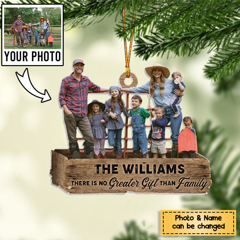 Family Photo - Personalized Christmas Ornament - Upload Photo