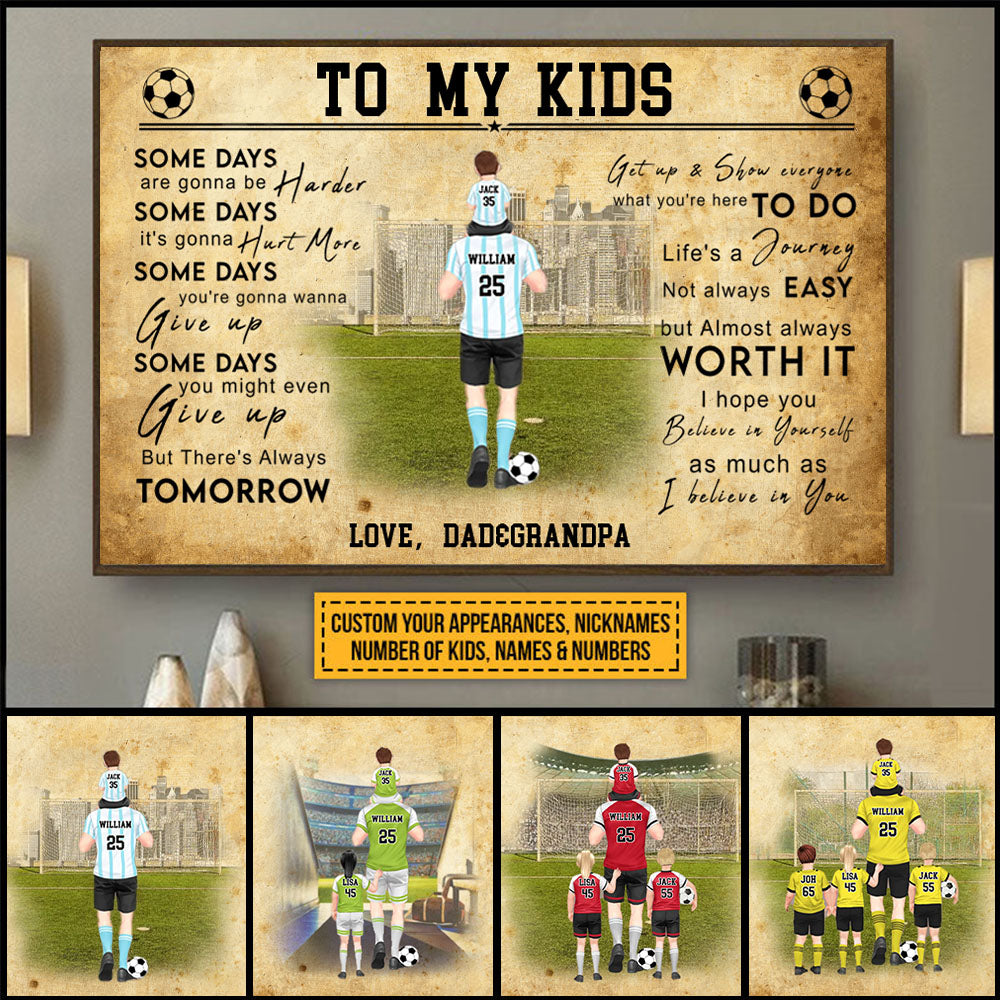 Custom Personalized Soccer Poster, Canvas, Soccer Gift, Gifts For Soccer Players, Sport Gifts For Kids, Soccer Lover Gifts