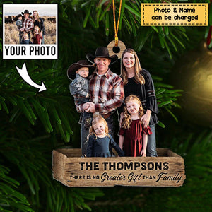 Family Photo - Personalized Christmas Ornament - Upload Photo