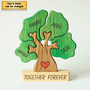 Personalized Family Tree Wooden Art Puzzle, Gift For Family