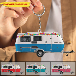 Custom Acrylic Keychain Gift For Camping Lovers - Camper Acrylic Keychain
