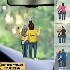 Custom Couple Together Since - Loving, Birthday Anniversary Gift For Couples, Spouse, Husband, Wife - Personalized Car Hanging Ornament