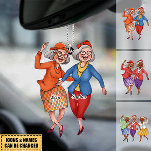 Gift For Friends/Bestie/Sisters/Twins Personalized Hanging Ornament