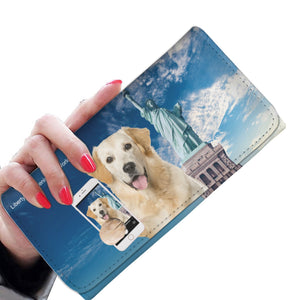 Explore The World With Your English Golden Retriever - Women Wallet V5