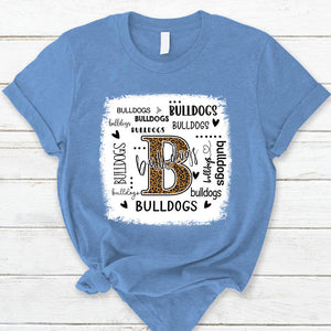 Bulldogs Leopard Teacher T-Shirt