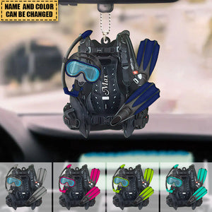 Personalized Scuba Diving Set Ornament - Gift For Diving Lovers, Divers