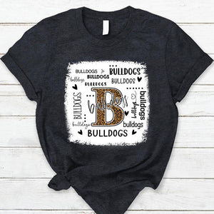 Bulldogs Leopard Teacher T-Shirt