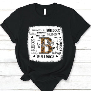 Bulldogs Leopard Teacher T-Shirt