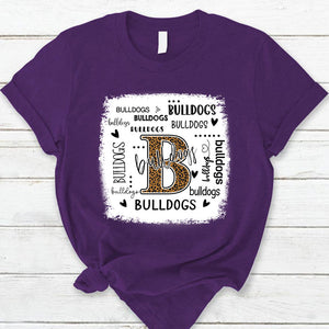 Bulldogs Leopard Teacher T-Shirt