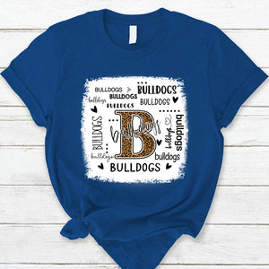 Bulldogs Leopard Teacher T-Shirt