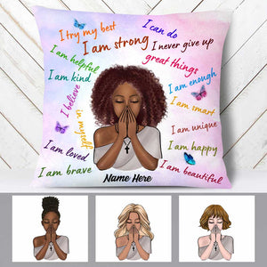 Personalized I Am BWA Pillow OB289 30O58