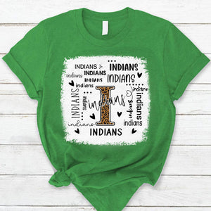 Indians Leopard Teacher T-Shirt