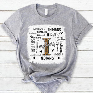 Indians Leopard Teacher T-Shirt