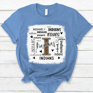 Indians Leopard Teacher T-Shirt