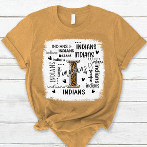 Indians Leopard Teacher T-Shirt