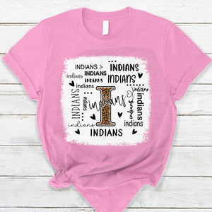 Indians Leopard Teacher T-Shirt
