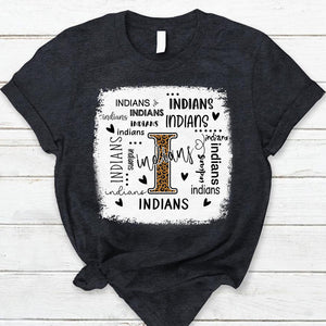 Indians Leopard Teacher T-Shirt