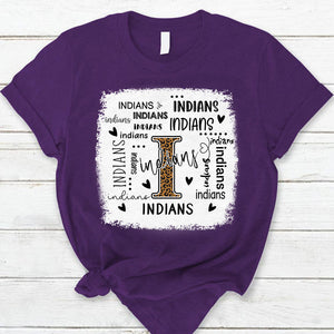 Indians Leopard Teacher T-Shirt