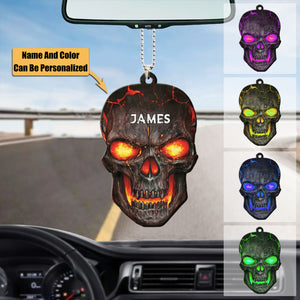 Personalized Skull Car Hanging Acrylic Ornament