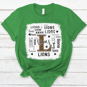 Lions Leopard Teacher T-Shirt
