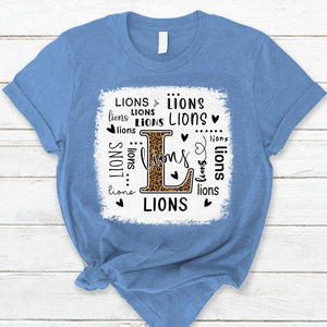Lions Leopard Teacher T-Shirt