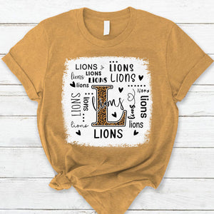 Lions Leopard Teacher T-Shirt