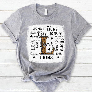 Lions Leopard Teacher T-Shirt