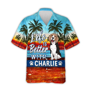 Life Is Better With Dog - Personalized Custom Hawaiian Shirt
